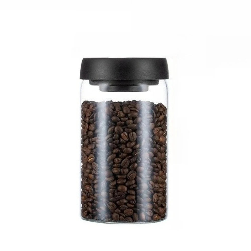 Coffee Ware Borosilicate Glass Kitchen Storage Jar Coffee Jar with Airtight Lid Airtight Food Storage Container Perfect