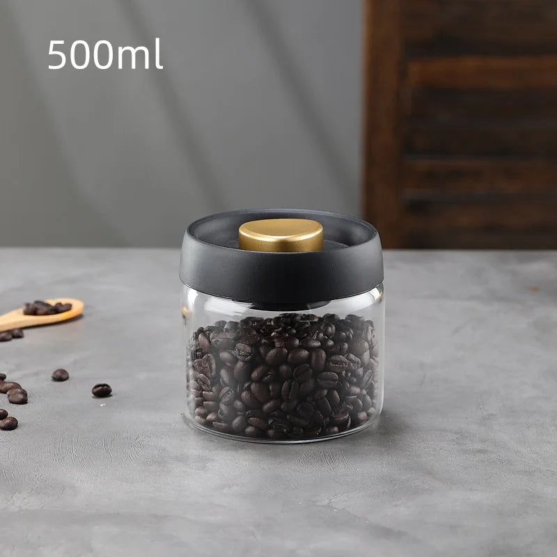 Coffee Ware Borosilicate Glass Kitchen Storage Jar Coffee Jar with Airtight Lid Airtight Food Storage Container Perfect