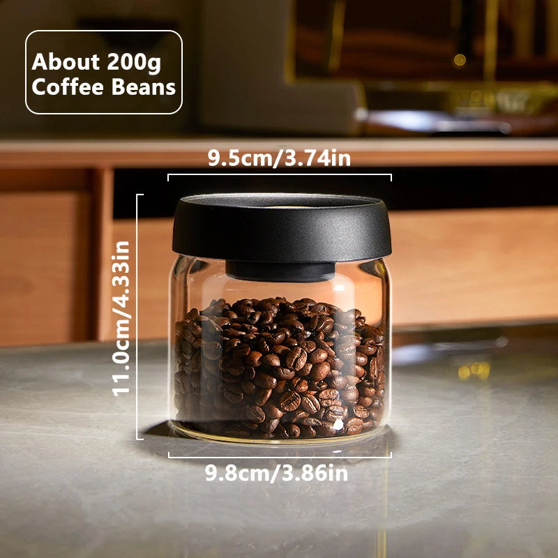 LuxeSeal™ Manual Vacuum Glass Storage Jar – The Art of Fresh Preservation