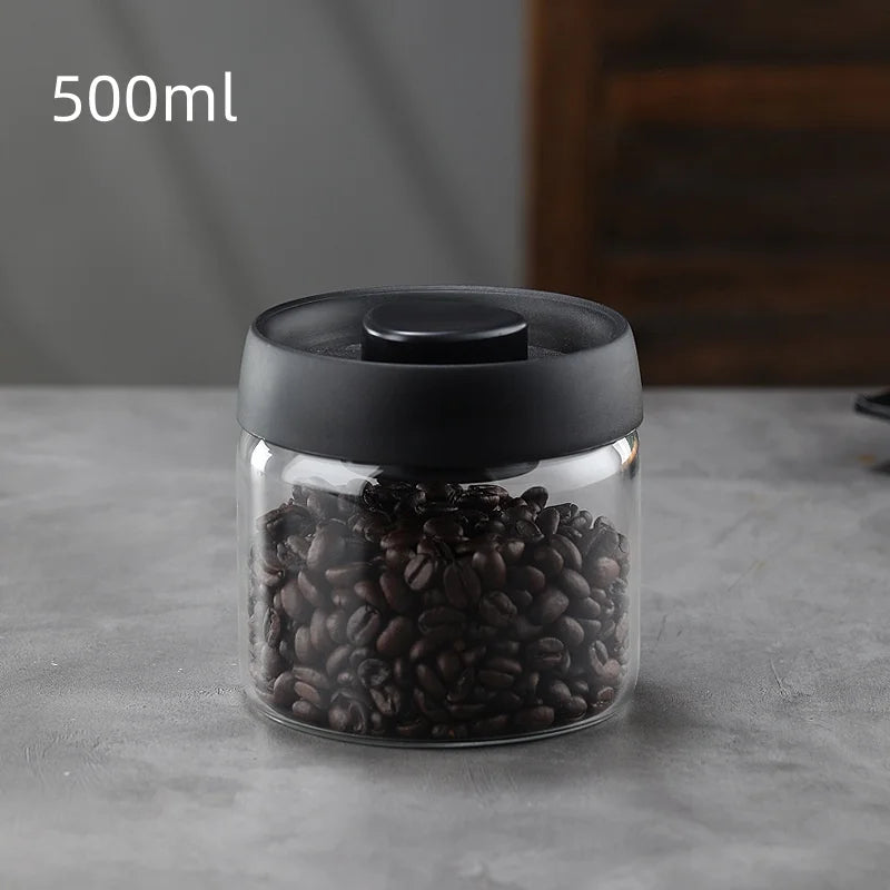 Coffee Ware Borosilicate Glass Kitchen Storage Jar Coffee Jar with Airtight Lid Airtight Food Storage Container Perfect